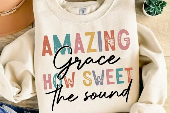 Amazing Grace Svg, Christian: Perfect for T-Shirt Designs and Graphics