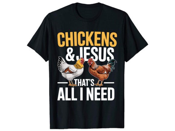 Chicken Jesus T-Shirt PNG SVG: A Unique Graphics Asset