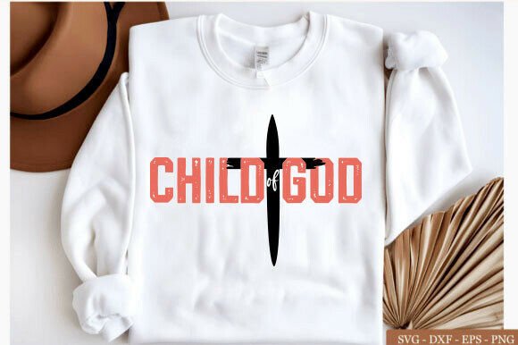 Child of God PNG: Ideal for Christian T-Shirt Designs
