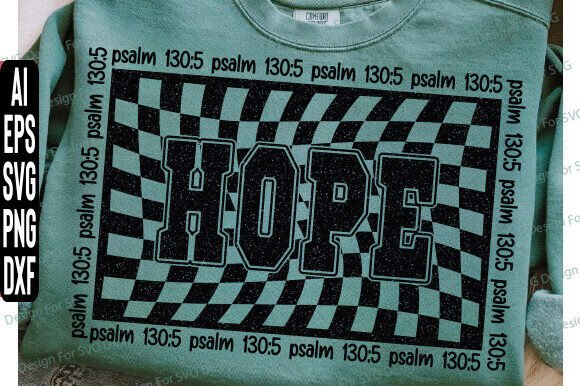 Christian Hope Png, Hope Psalm 130 5: A Versatile Graphics Asset for T-Shirt Designs and More