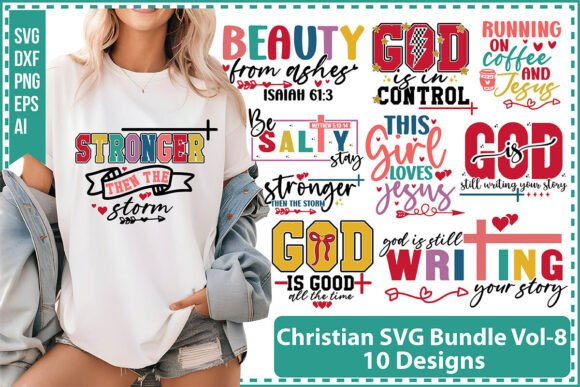 Christian SVG Bundle Vol-8: Perfect for T-Shirt Designs and Graphics