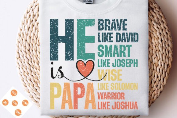 He is Papa PNG for Christian T-Shirt Designs