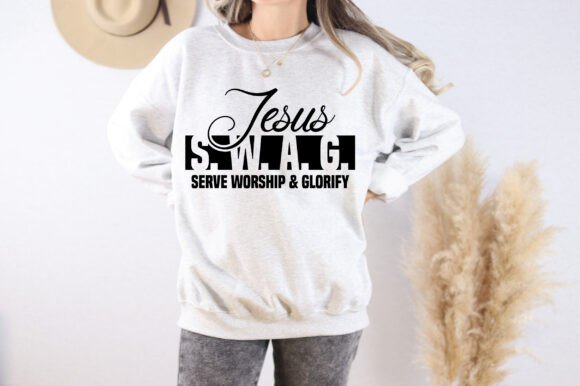 Jesus SWAG Serve Worship: A Bold T-Shirt Design for Local Brands