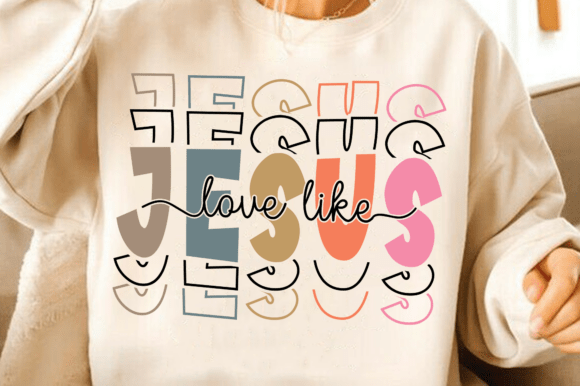 Love Like Jesus SVG: Perfect for Religious T-Shirt Designs
