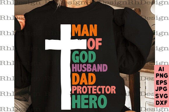 Man of God Design: A Perfect Graphic for T-Shirt Designs