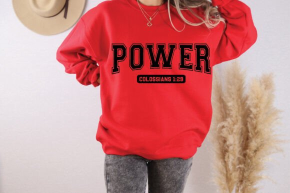 Power Colossians 1 29 Christian Shirt: Ideal for T-Shirt Designs & Graphics