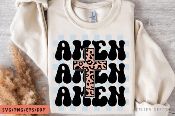 Retro Amen Svg Png: A Versatile Graphic for T-Shirt Designs