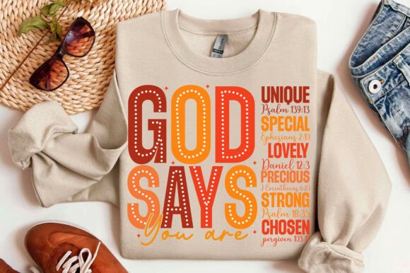 Review of God Says You Are Fall PNG, Christian Fa