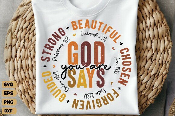 Review: You Are PNG, Bible Verse Christian Svg for Graphics and T-Shirt Designs
