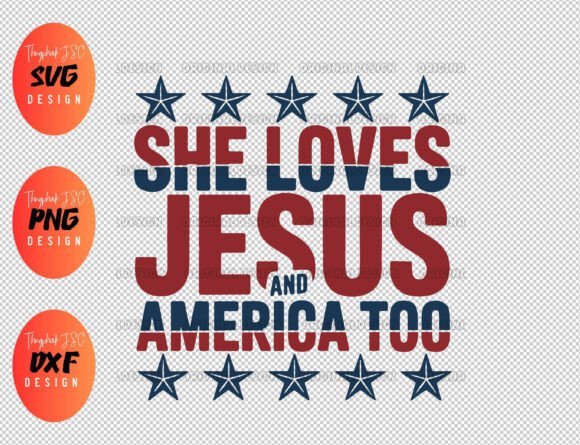 She Loves Jesus Svg for T-Shirt Designs and Graphics
