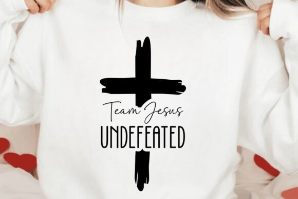Team Jesus Undefeated Svg: A Bold Graphic for T-Shirt Designs