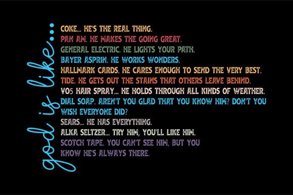 Vintage 90s God is Like: A Graphic T-Shirt Design Gem